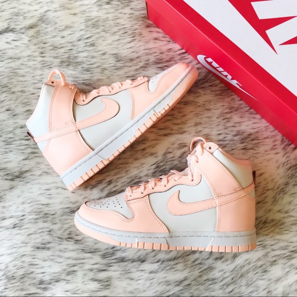 Nike Shoes - Nike Dunk High Crimson Tint Sail